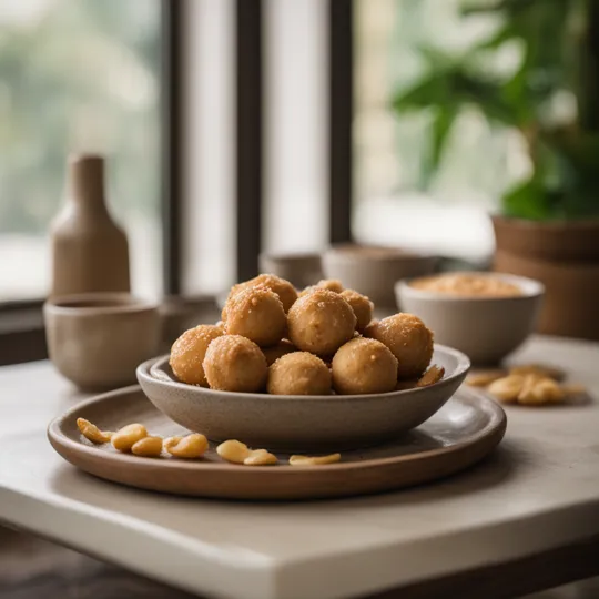 Bánh Xèo Bites with Peanut Dipping Sauce