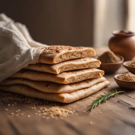 Saffron-Infused Afghan Lavash Bread