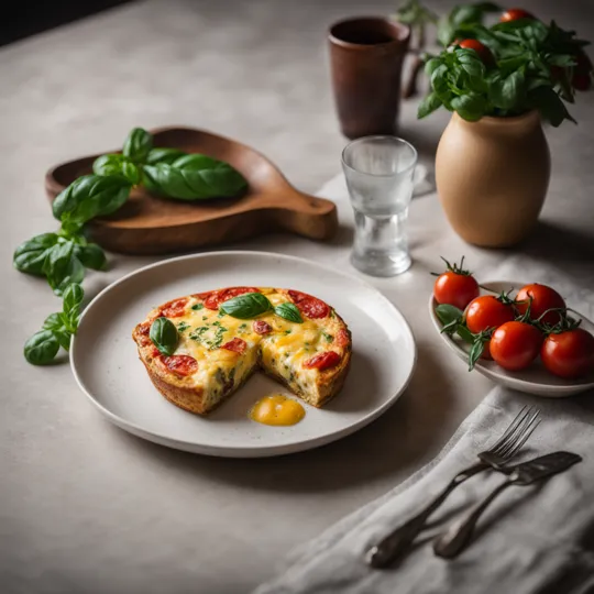 Italian Breakfast Frittata with Sun-Dried Tomatoes