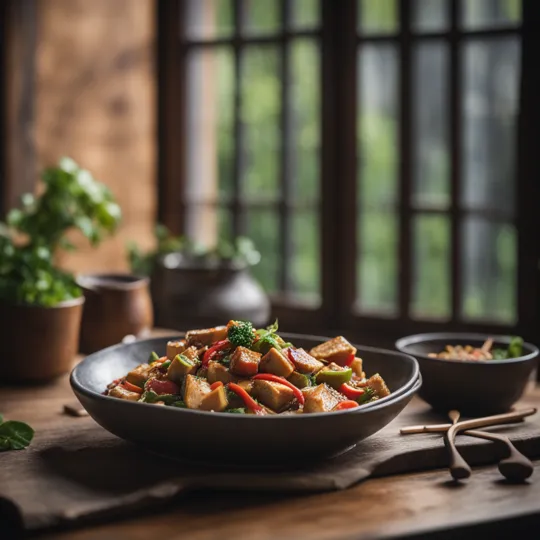 Szechuan Spicy Tofu Stir-Fry