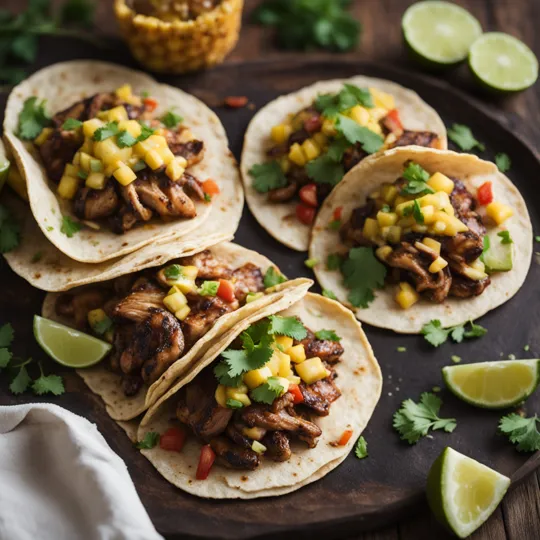 Jerk Chicken Tacos with Pineapple Salsa