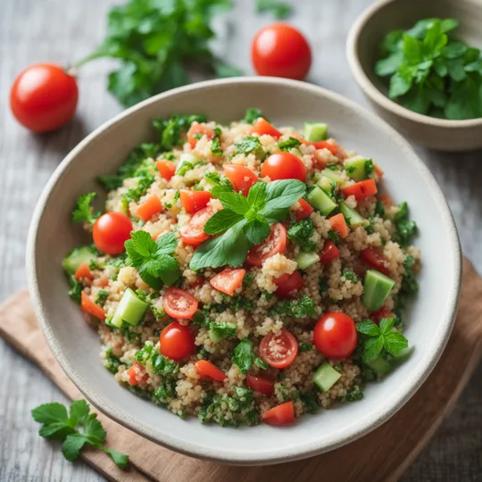 Mediterranean Quinoa Tabbouleh Salad