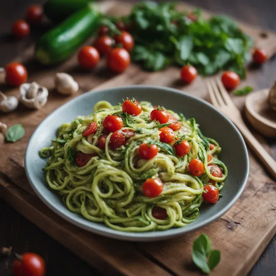 Zucchini Noodle Spätzle with Herb Butter