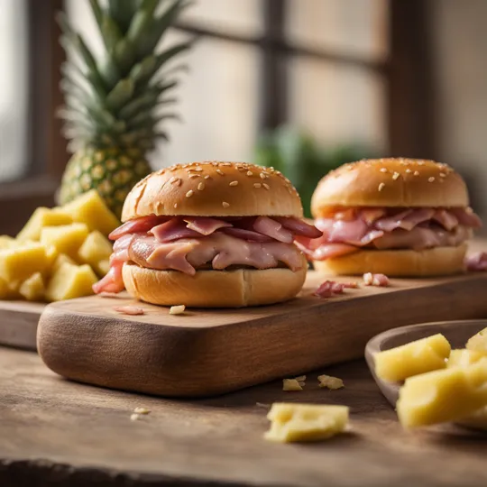 Hawaiian Pineapple & Ham Sliders