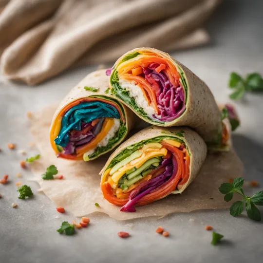 Rainbow Veggie Wraps