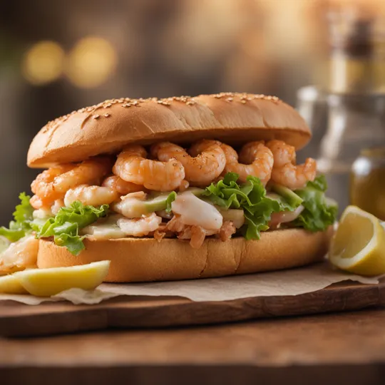 Southern BBQ Shrimp Po'Boy