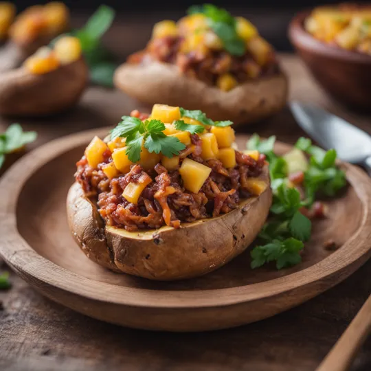 Hawaiian Kalua Pork Stuffed Sweet Potatoes