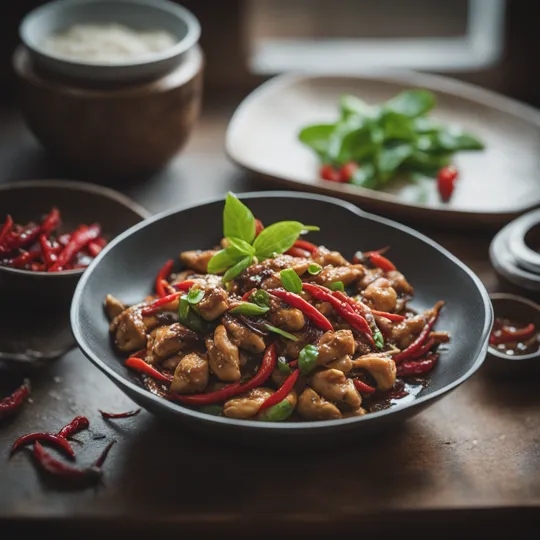 Spicy Thai Basil Chicken Stir-Fry