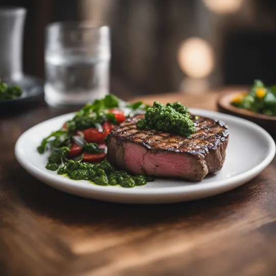Asado de Tira con Chimichurri
