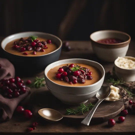 Soked Venison Stew with Lingonberry Sauce