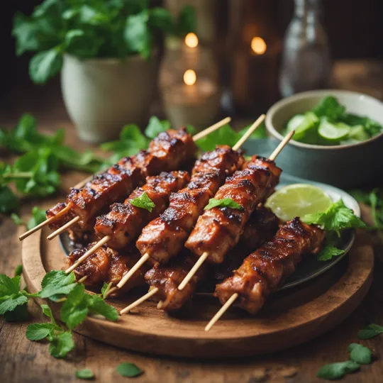 Vietnamese Grilled Pork Skewers (Thịt Nướng)