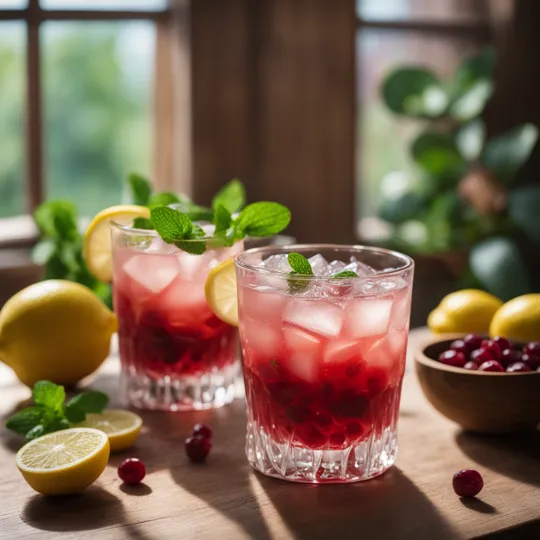 Lingonberry Sparkling Lemonade