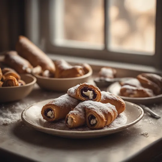 Cannoli Crema con Ricotta e Cioccolato