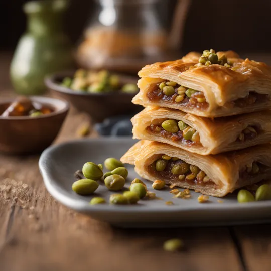 Saffron & Pistachio Baklava
