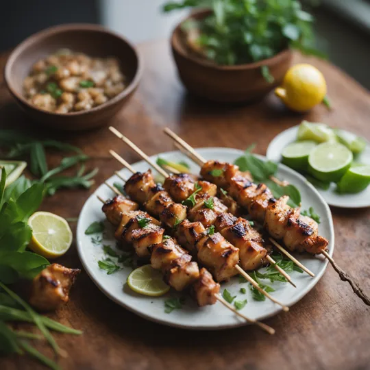 Lemongrass Infused Chicken Skewers