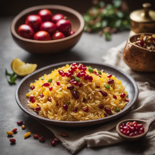 Morasa Polow - Persian Chicken and Herb Pilaf