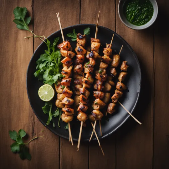 Vietnamese Lemongrass Chicken Skewers