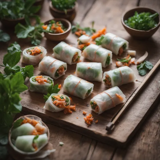 Fresh Vietnamese Rice Paper Rolls