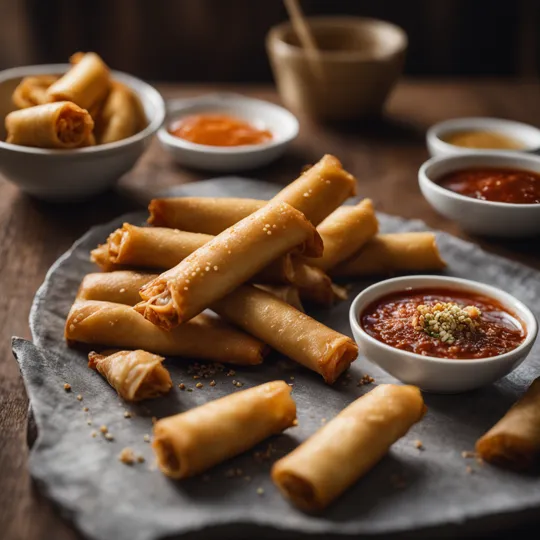 Lumpiang Shanghai with Sweet Spicy Dipping Sauce