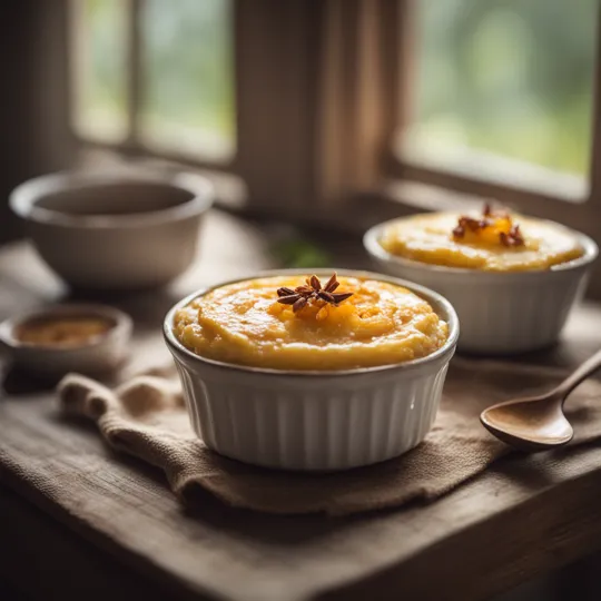 Sweet Corn Pudding with Maple Glaze