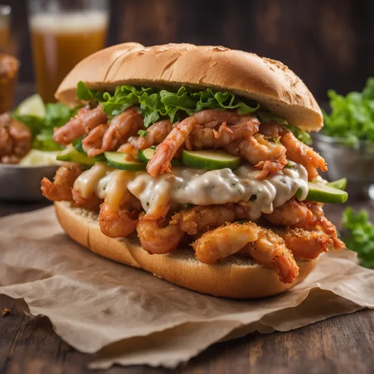 Cajun Shrimp Po'Boy