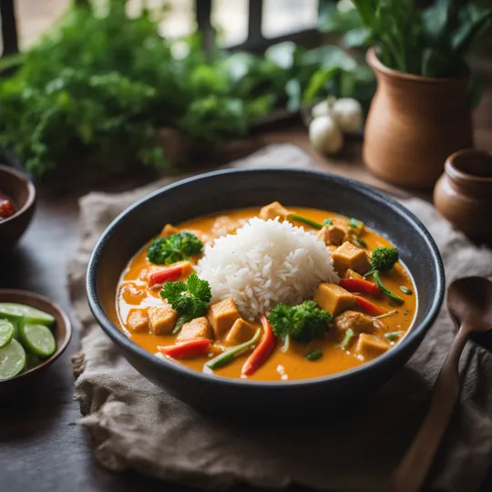 Vegan Thai Red Curry with Tofu